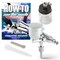 PointZero Dual-Action 7cc/22cc Side-Feed Airbrush Set - .3mm Nozzle